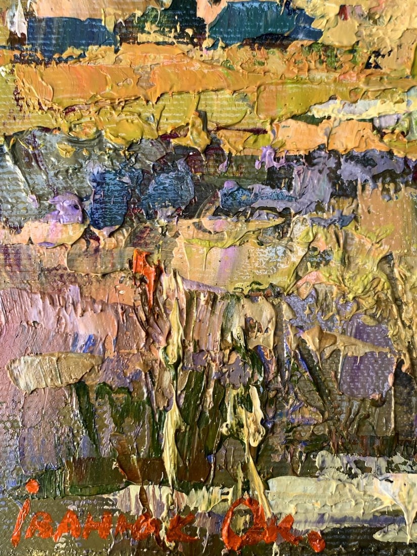 Oil painting River flood Oksana Kalenyuk - 11