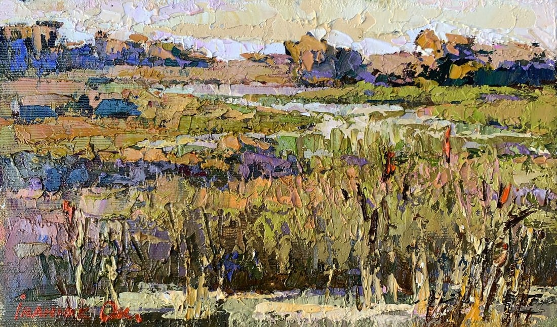 Oil painting River flood Oksana Kalenyuk (1 of 12)