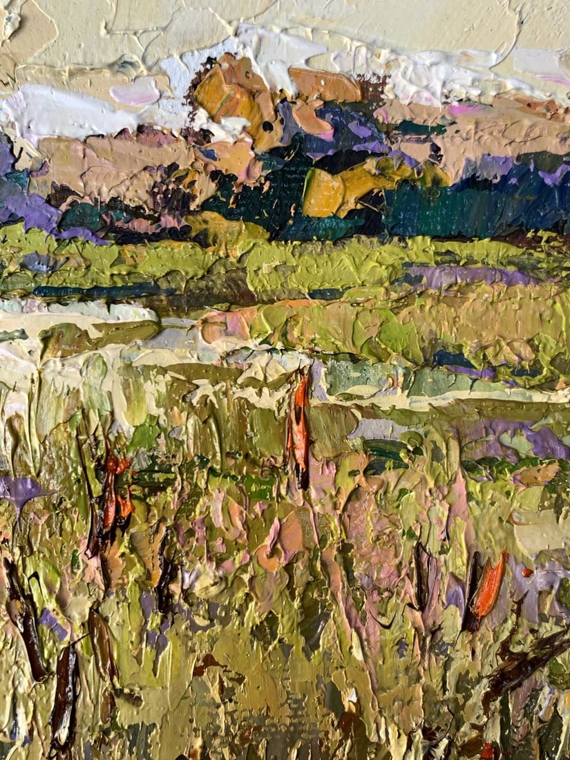 Oil painting River flood Oksana Kalenyuk - 9