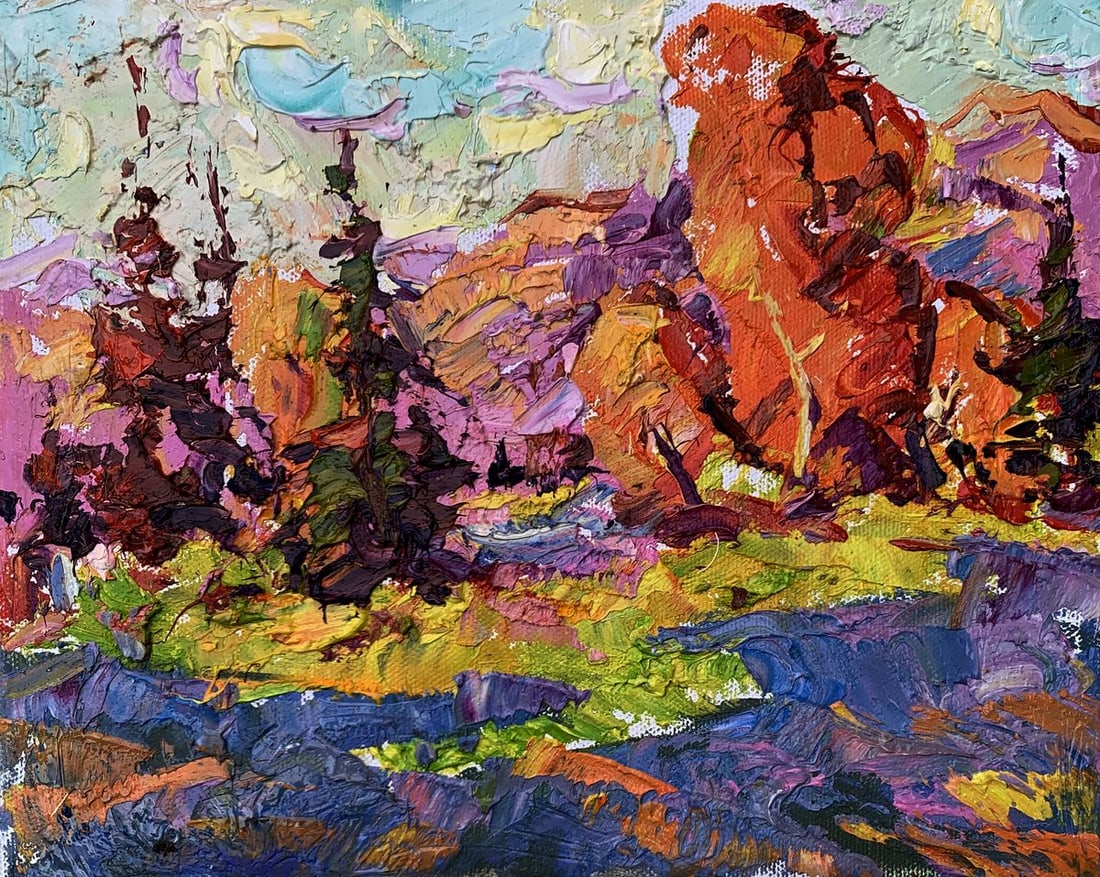 Oil painting Sunny autumn day Kalenyuk Alex (1 of 12)