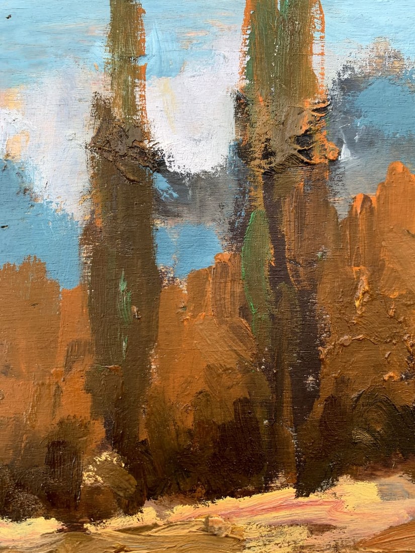 Oil painting Autumn dense forest Leonid Maistrenko - 4