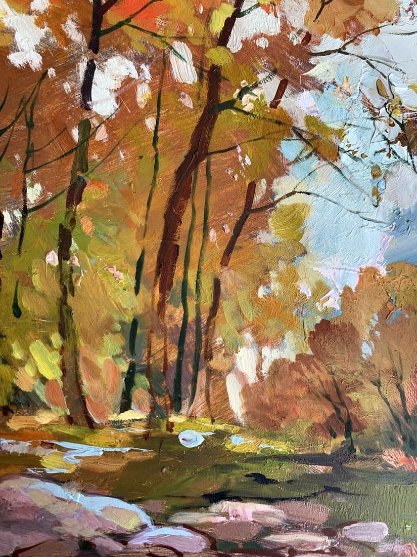 Oil painting Fallen leaves Yuriy Suprunchuk - 11