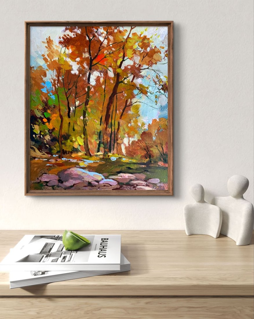Oil painting Fallen leaves Yuriy Suprunchuk - 2