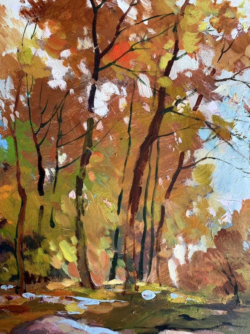Oil painting Fallen leaves Yuriy Suprunchuk - 7