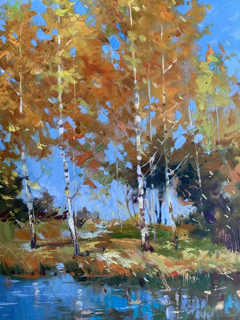 Oil painting Orange forest Yuriy Suprunchuk - 10