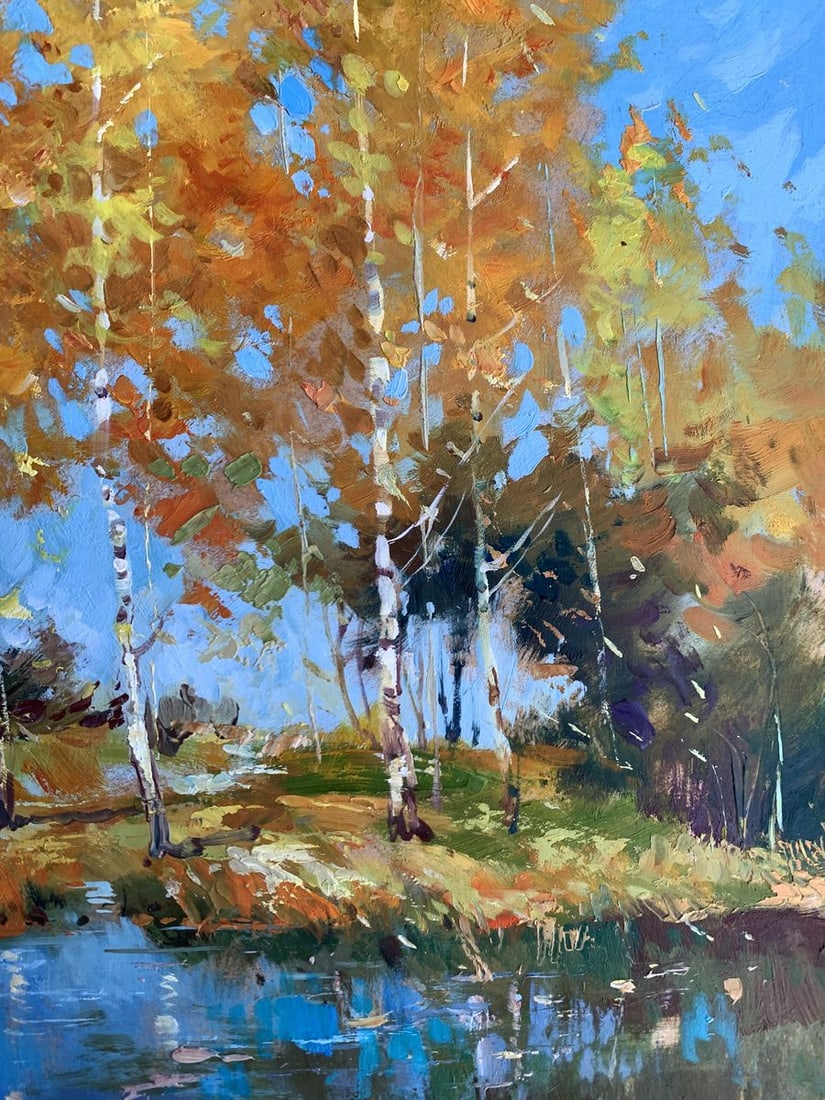 Oil painting Orange forest Yuriy Suprunchuk - 11