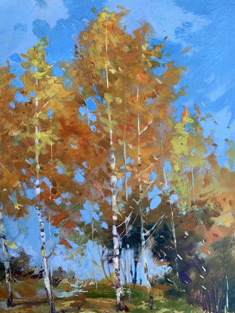 Oil painting Orange forest Yuriy Suprunchuk - 7