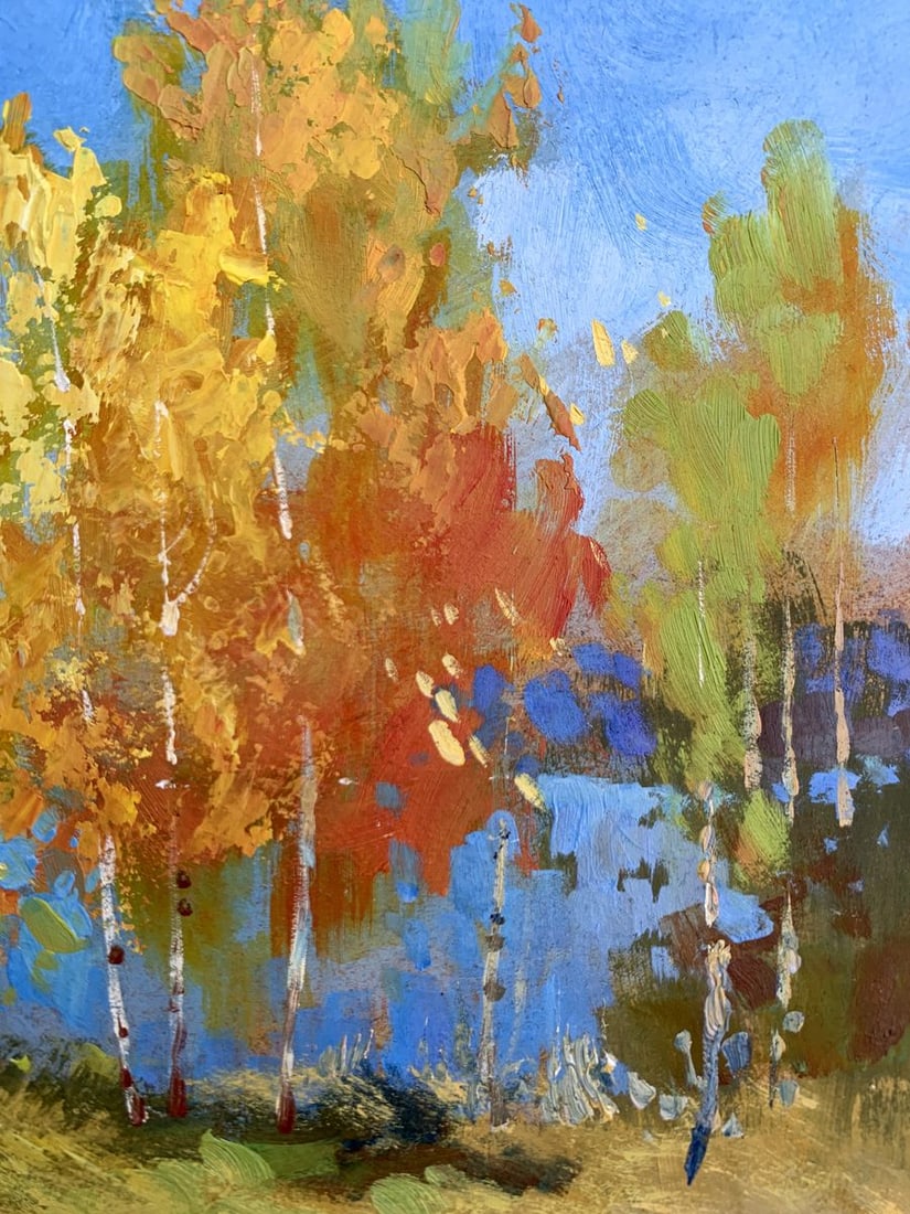 Oil painting Early autumn morning Yuriy Suprunchuk - 11