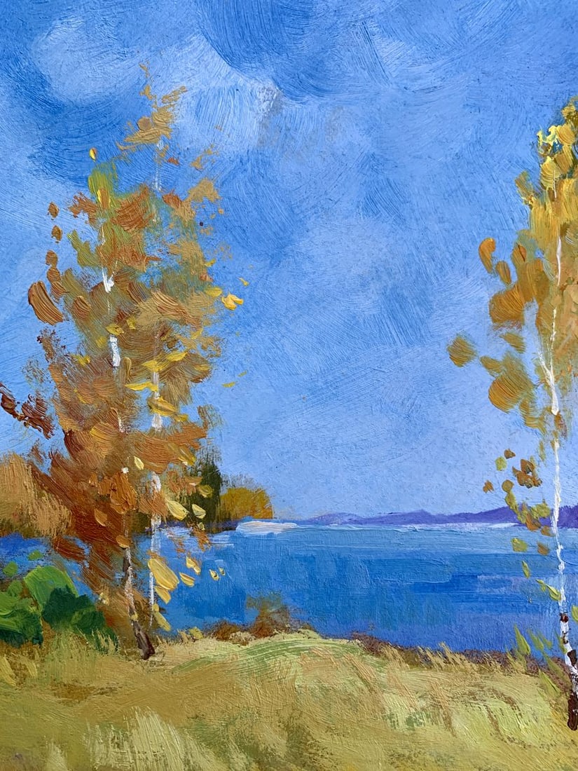 Oil painting Early autumn morning Yuriy Suprunchuk - 4
