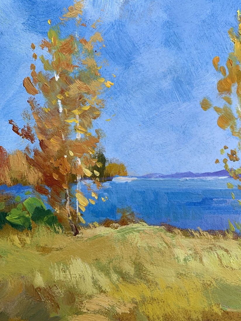Oil painting Early autumn morning Yuriy Suprunchuk - 5