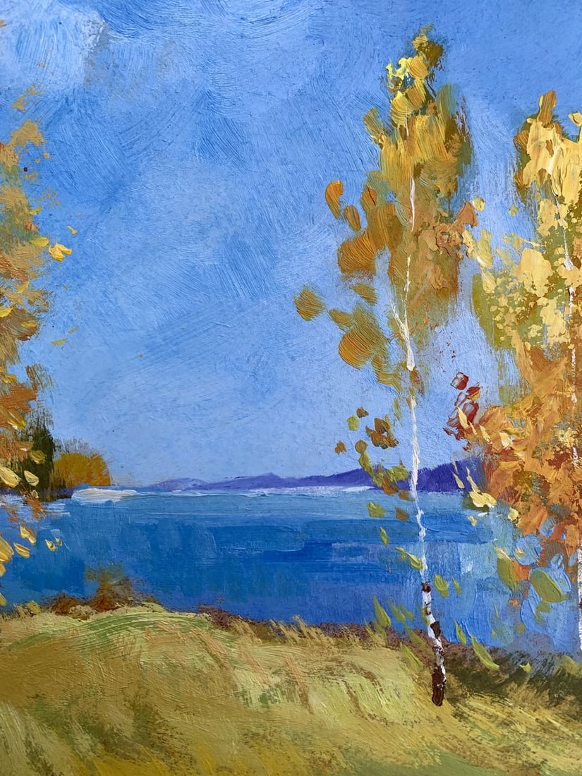 Oil painting Early autumn morning Yuriy Suprunchuk - 6