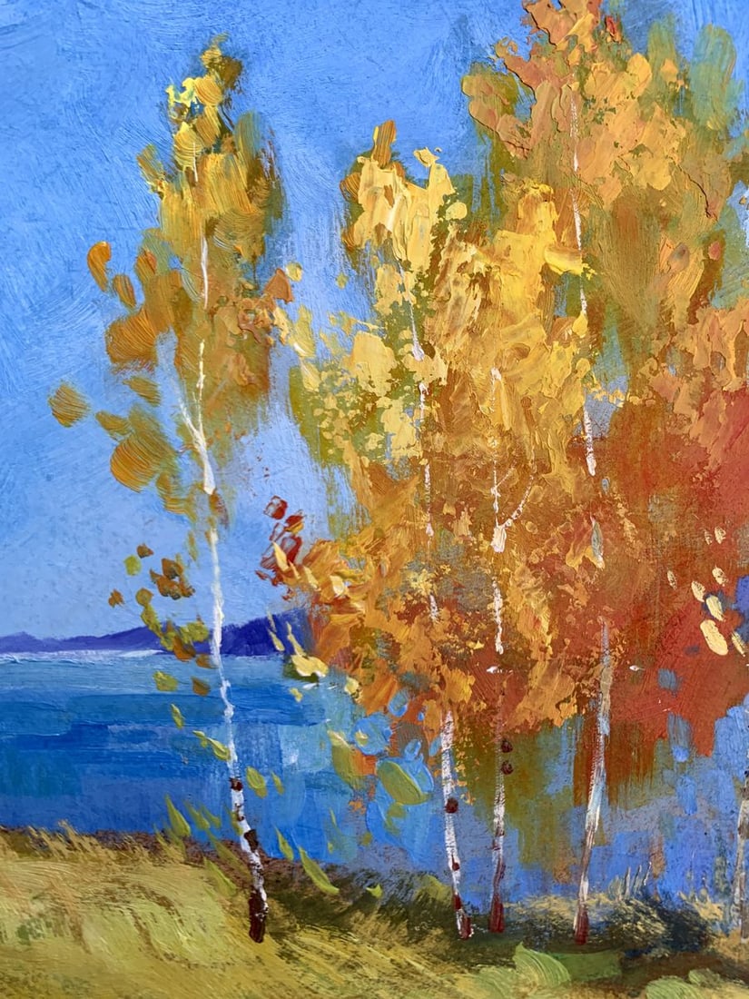 Oil painting Early autumn morning Yuriy Suprunchuk - 8