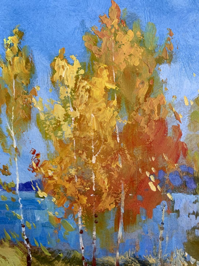 Oil painting Early autumn morning Yuriy Suprunchuk - 9