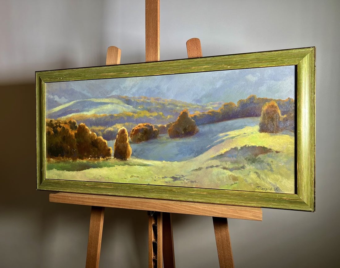 Oil painting Autumn mountains Tatyana Derdey - 2