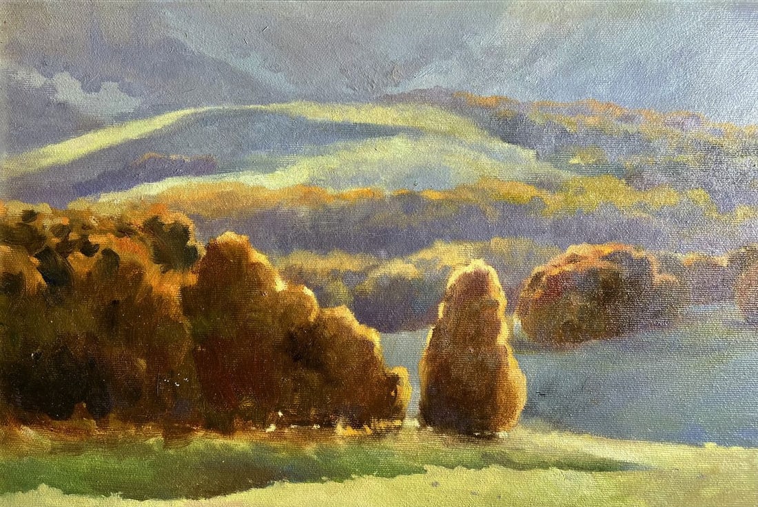 Oil painting Autumn mountains Tatyana Derdey - 5