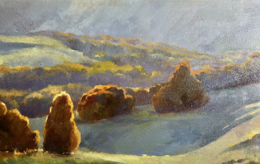 Oil painting Autumn mountains Tatyana Derdey - 6