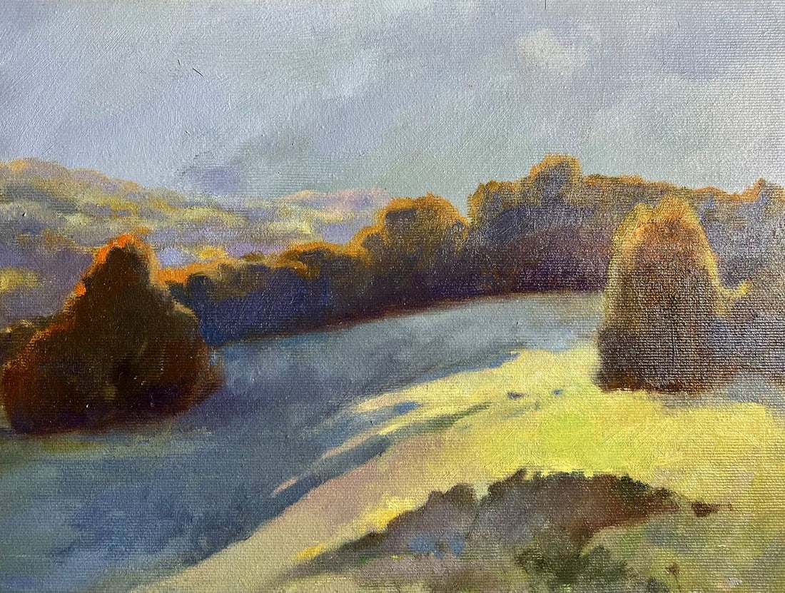 Oil painting Autumn mountains Tatyana Derdey - 7