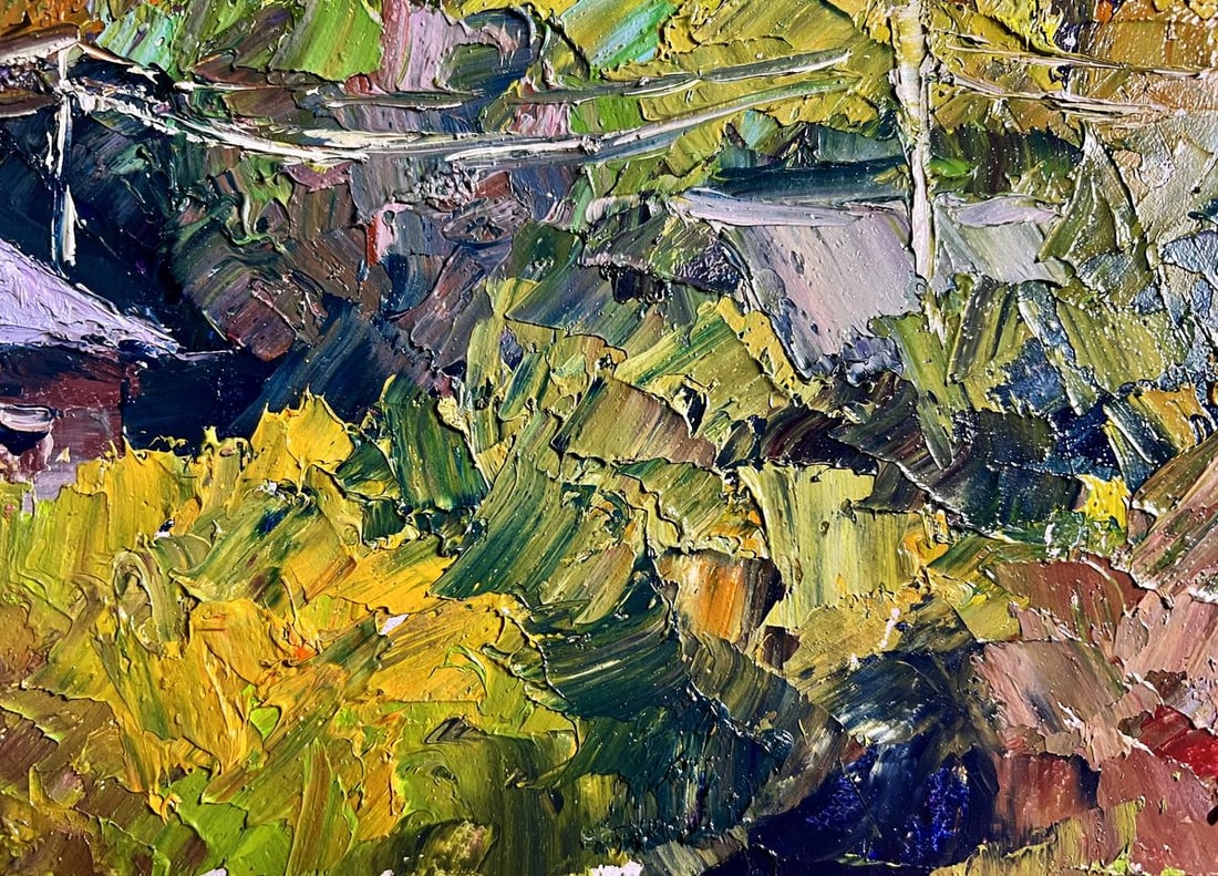 Oil painting Crimson Autumn Boris Serdyuk - 7