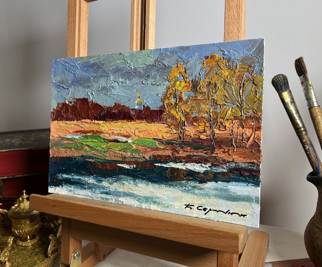 Oil painting It's a nasty day Boris Serdyuk - 2