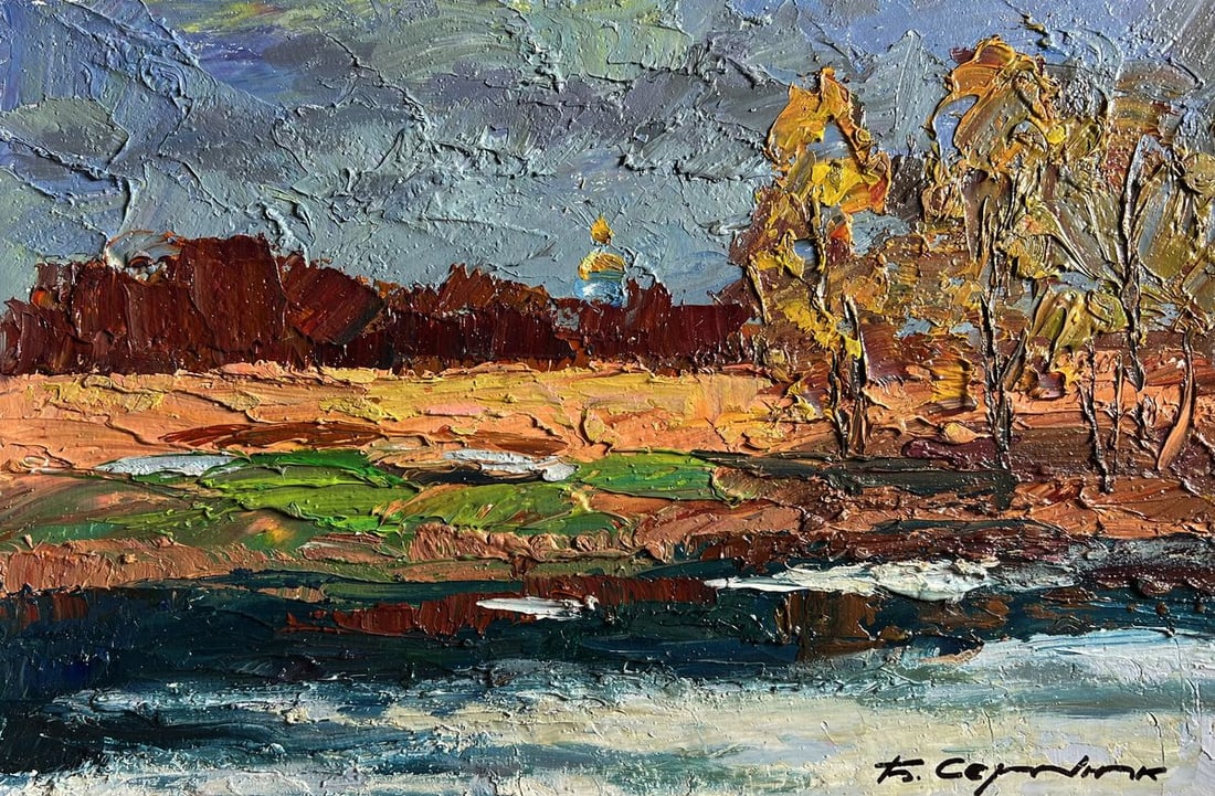 Oil painting It's a nasty day Boris Serdyuk - 3
