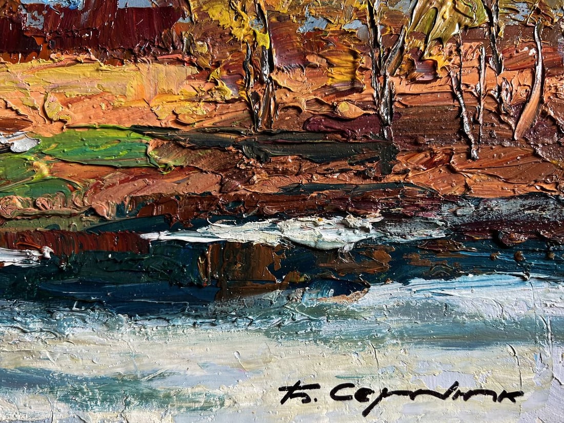Oil painting It's a nasty day Boris Serdyuk - 9