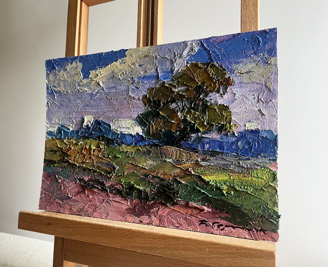 Oil painting September day in the field Boris Serdyuk - 2