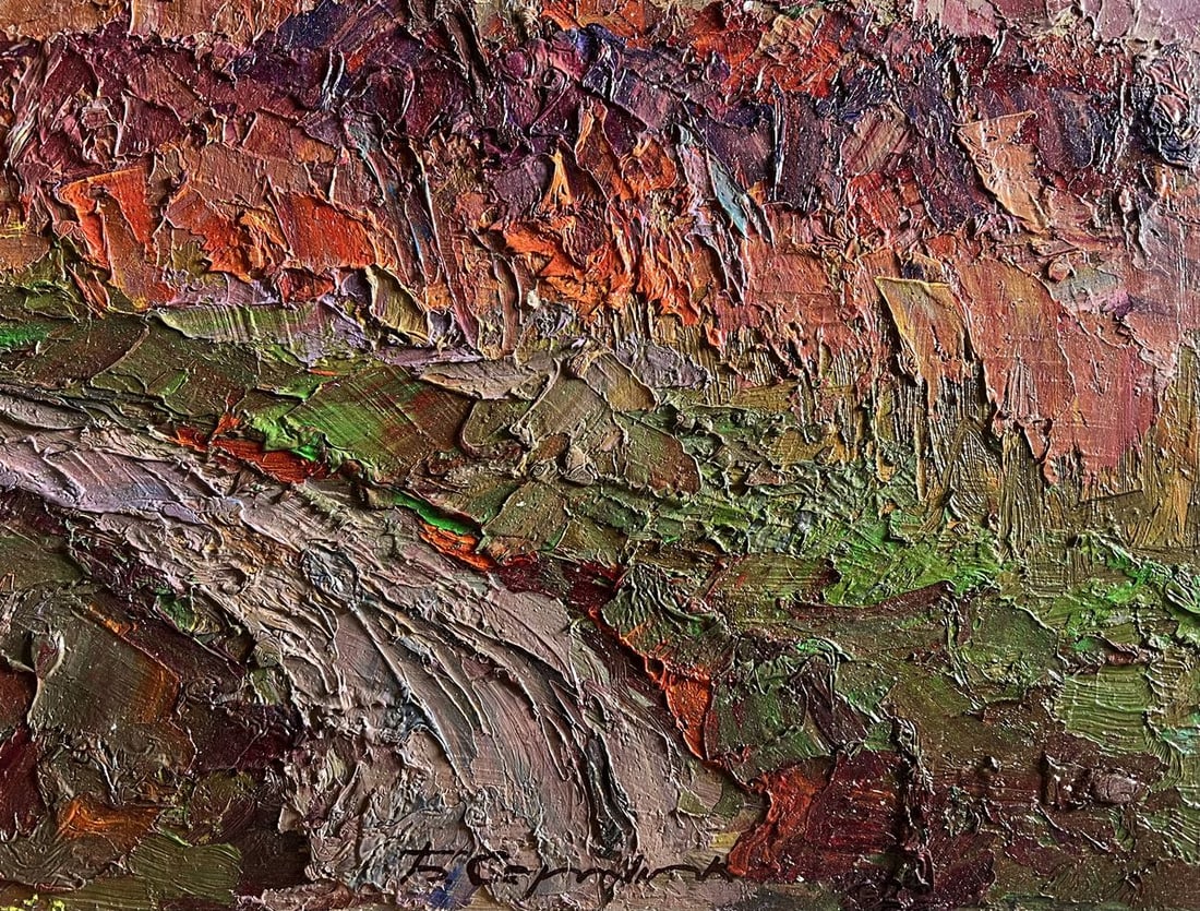 Oil painting A horse is walking along the path Boris Serdyuk - 10