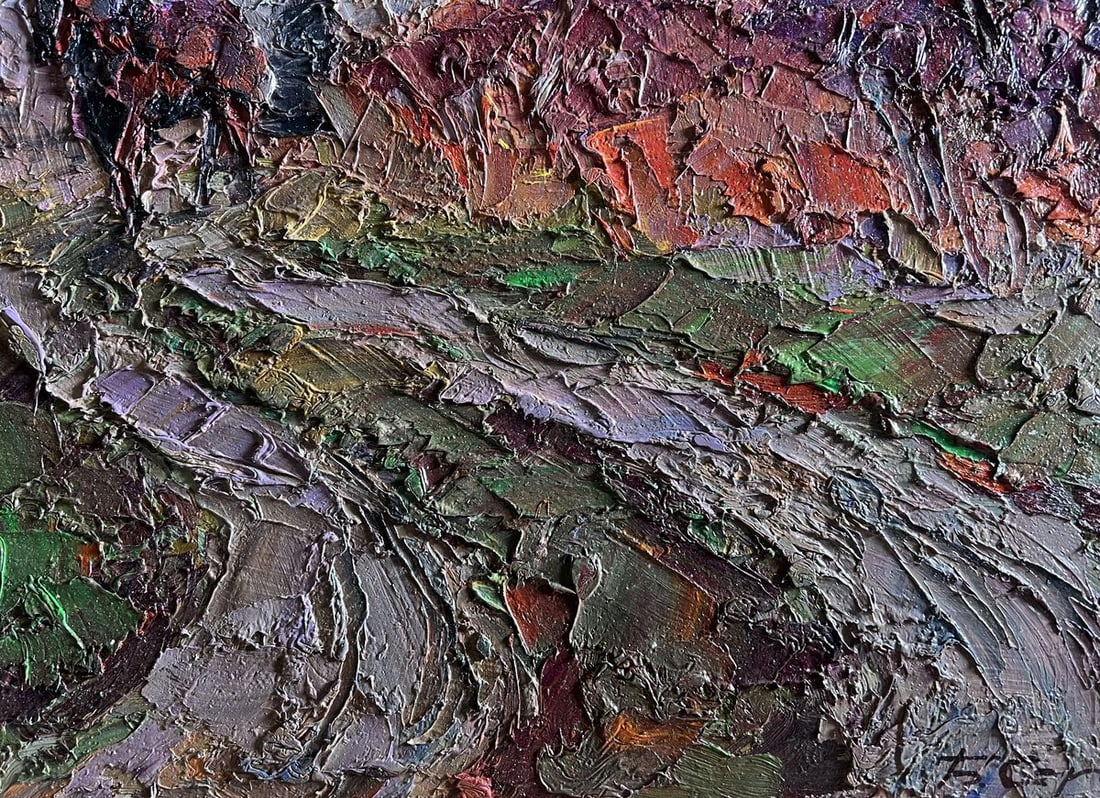 Oil painting A horse is walking along the path Boris Serdyuk - 7