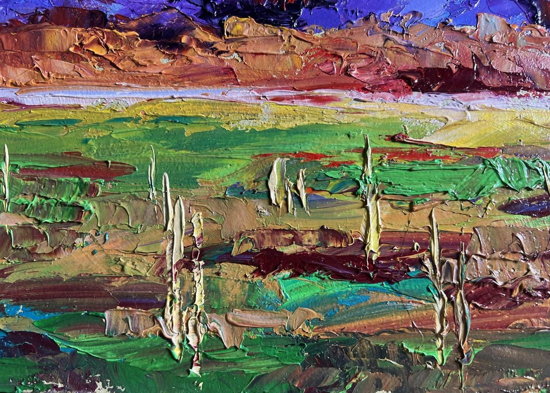 Oil painting September day in the field Boris Serdyuk - 7