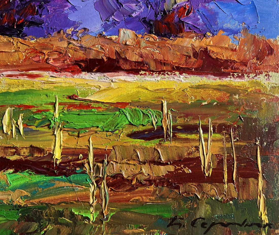 Oil painting September day in the field Boris Serdyuk - 9