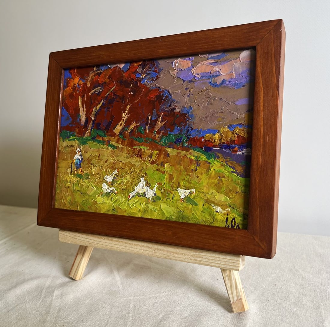 Oil painting Warm evening days Alex Kalenyuk - 2