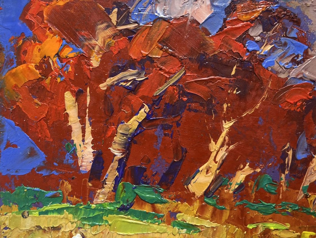 Oil painting Warm evening days Alex Kalenyuk - 4