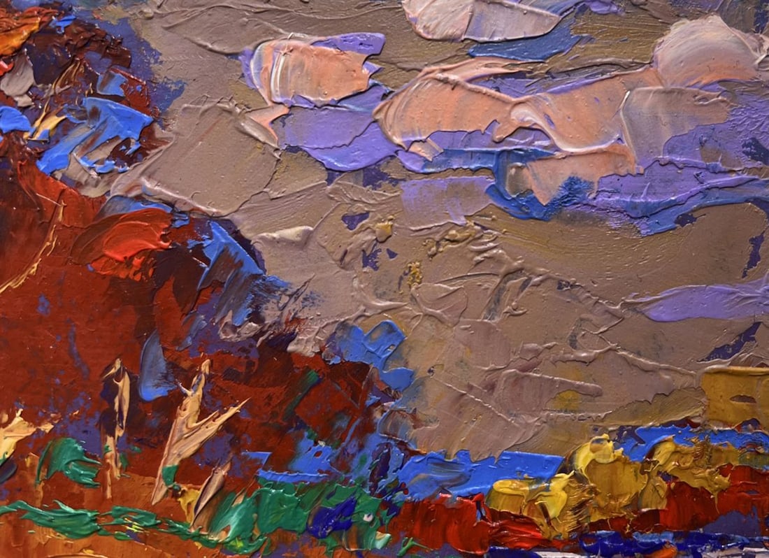 Oil painting Warm evening days Alex Kalenyuk - 6