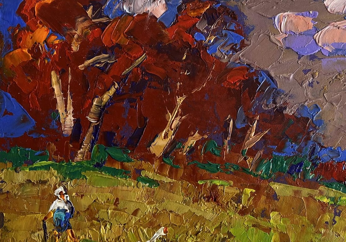 Oil painting Warm evening days Alex Kalenyuk - 7