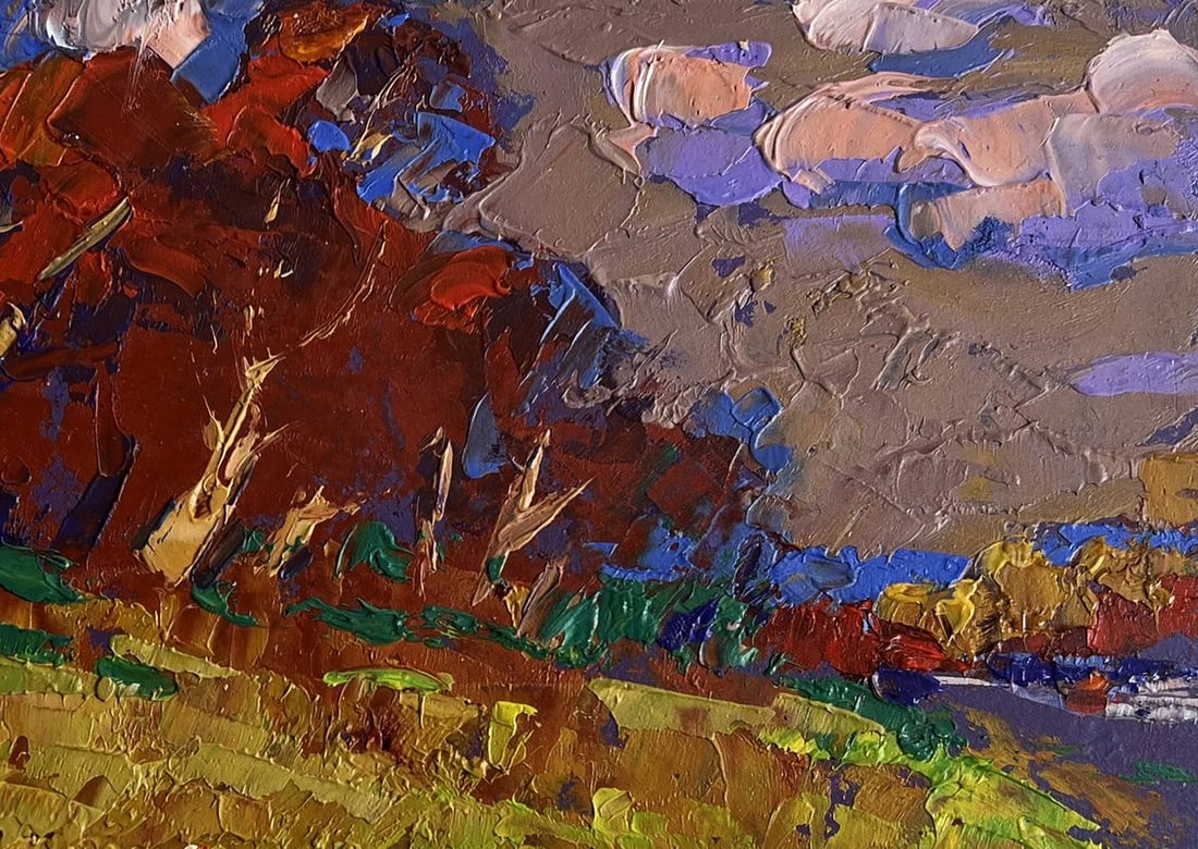 Oil painting Warm evening days Alex Kalenyuk - 8