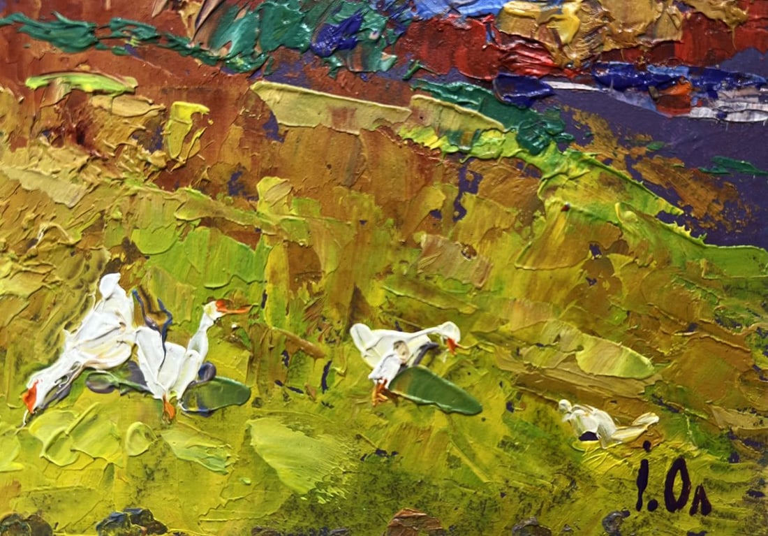 Oil painting Warm evening days Alex Kalenyuk - 9