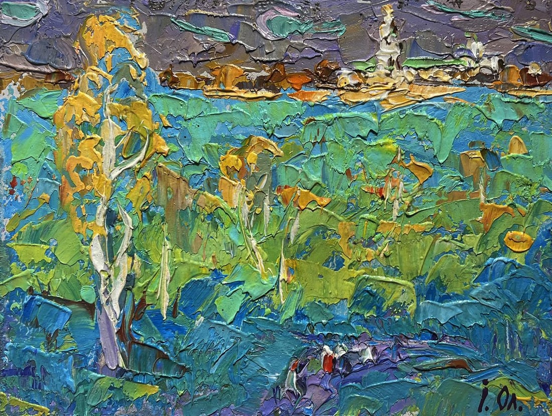 Oil painting Early autumn has come Oksana Kalenyuk - 3