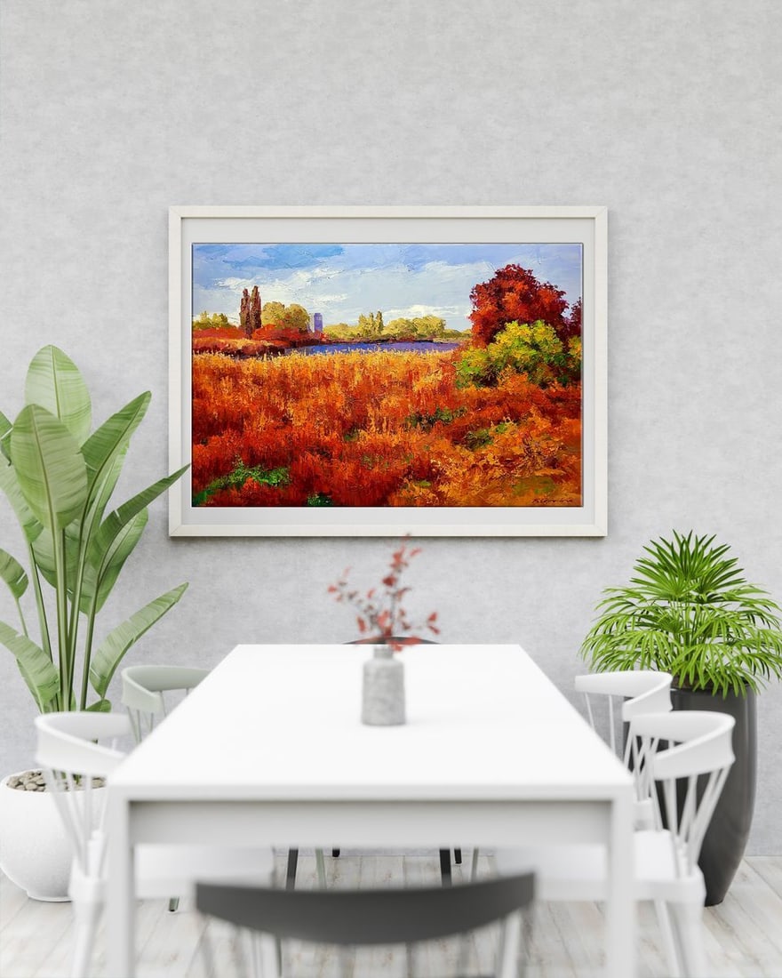 Oil painting Autumn is crimson Boris Serdyuk - 2