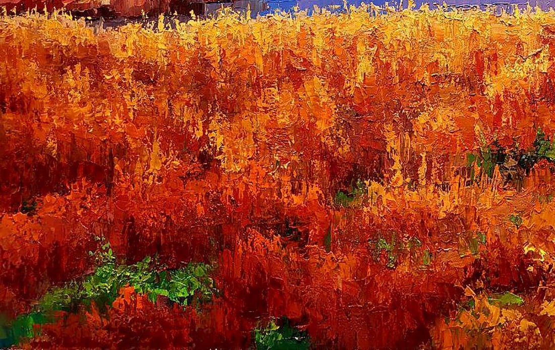 Oil painting Autumn is crimson Boris Serdyuk - 5