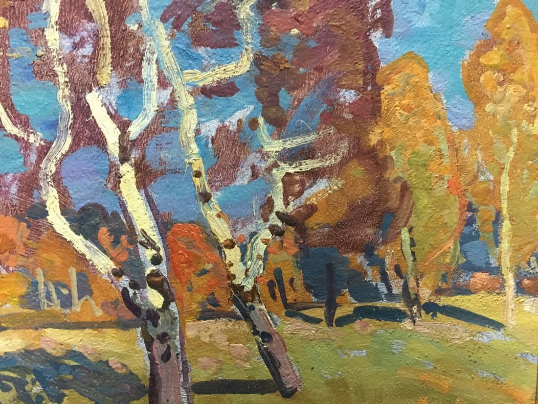 Oil painting Forest landscape Gaiduk Viktor Kirillovich - 4