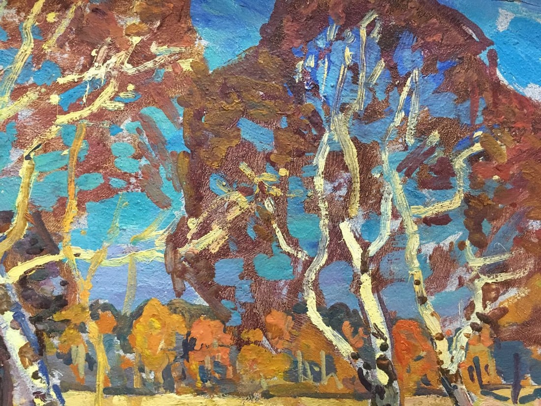 Oil painting Forest landscape Gaiduk Viktor Kirillovich - 9