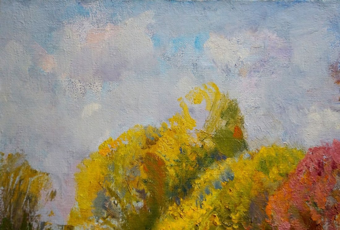 Oil painting Autumn colors Mynka Alexander Fedorovich - 3