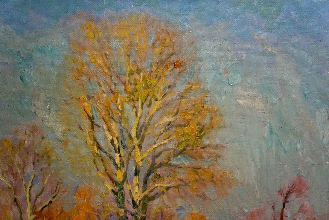 Oil painting Waiting for the winter Mynka Alexander Fedorovich - 4