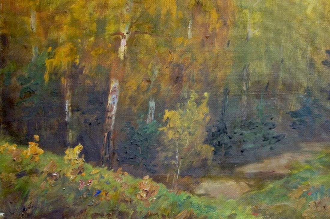 Oil painting Dense forest Konstantin Pavlovich Golovkin - 2