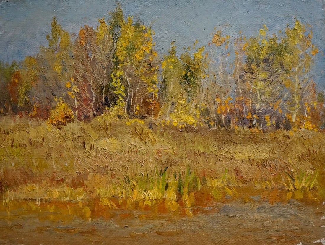 Oil painting Autumn Chernyshevsky Petr Akimovich: Title: Oil painting Autumn Chernyshevsky Petr Akimovich Description: No.Vern 770 *** ABOUT THIS PAINTING *** * TITLE: "Autumn" * ARTISTS: Chernyshevsky Petr Akimovich * SIZE: 30x40 cm/'11.81x15.74 inc