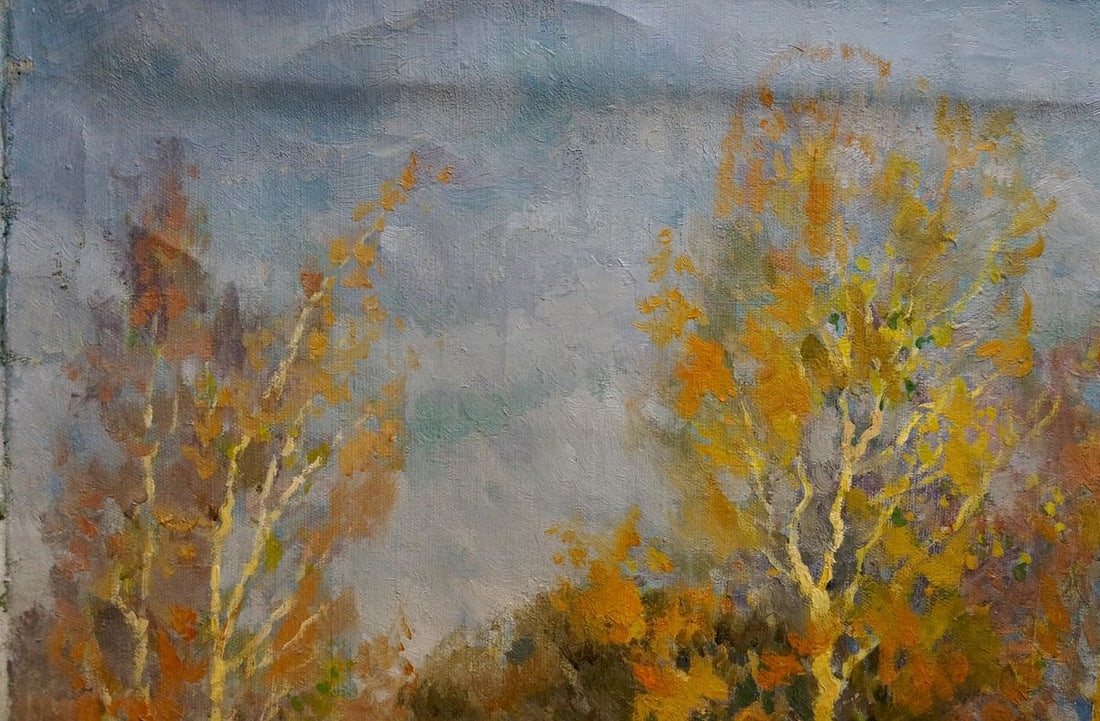 Oil painting Autumn landscape Mynka Alexander Fedorovich - 3