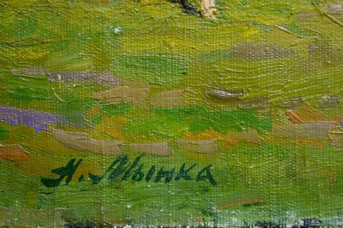 Oil painting Autumn landscape Mynka Alexander Fedorovich - 6