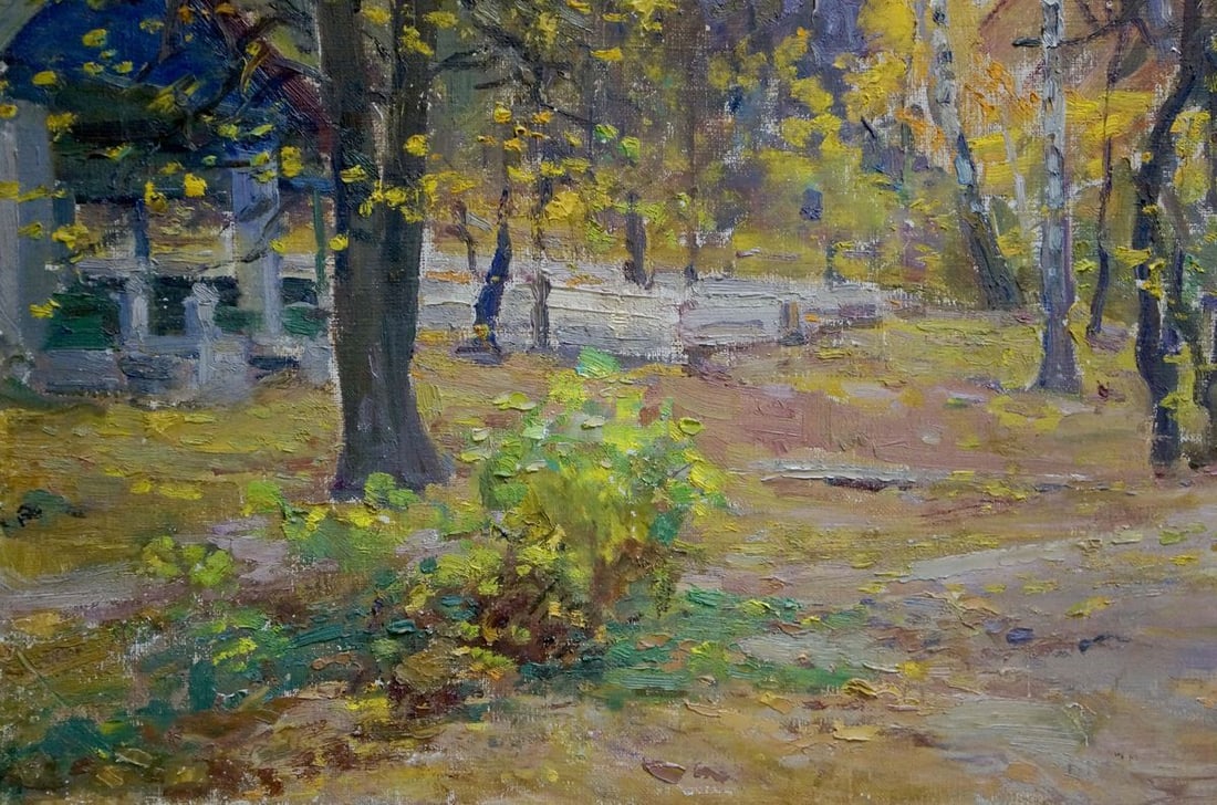 Oil painting Autumn. Road to the forest Kisil Grigory Alekseevich - 2