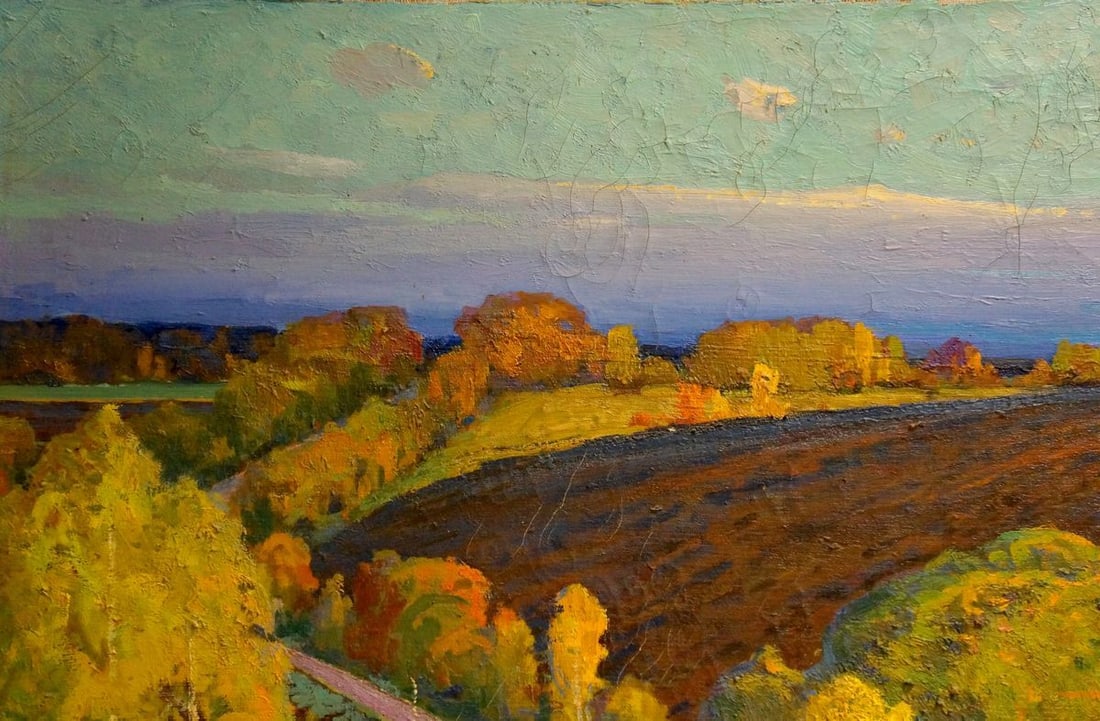 Oil painting Landscape of fields Korostelev Vladimir Alexandrovich - 3