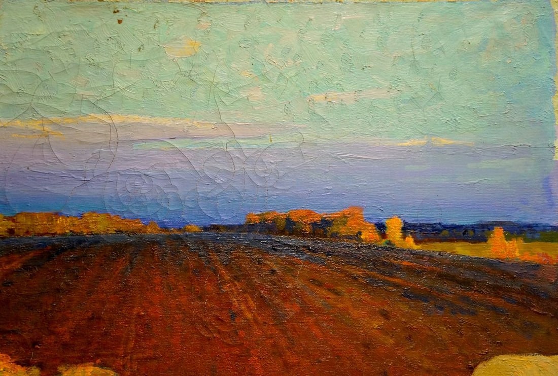 Oil painting Landscape of fields Korostelev Vladimir Alexandrovich - 4